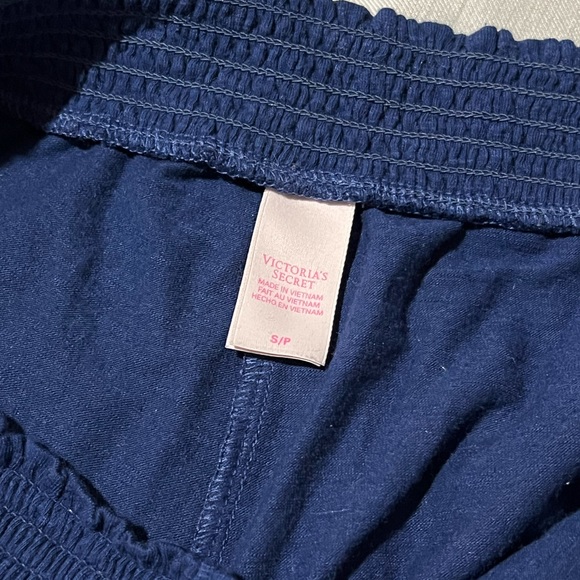 Victoria’s Secret racer back and short PJ set, size small, navy blue and gold - Picture 5 of 5